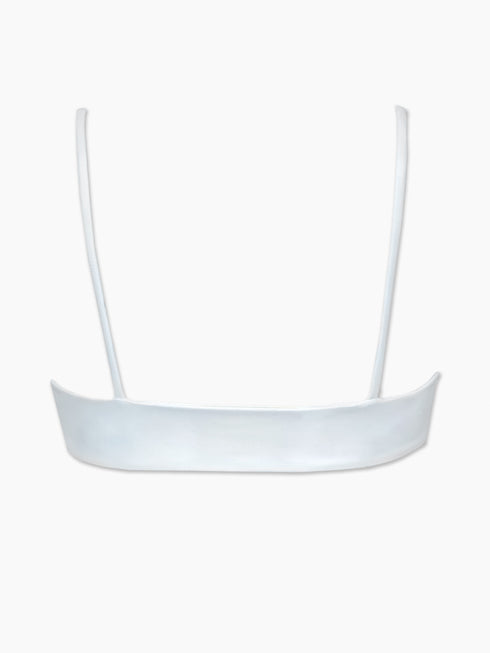 The Amelia Ruffle Edge Top - Porcelain